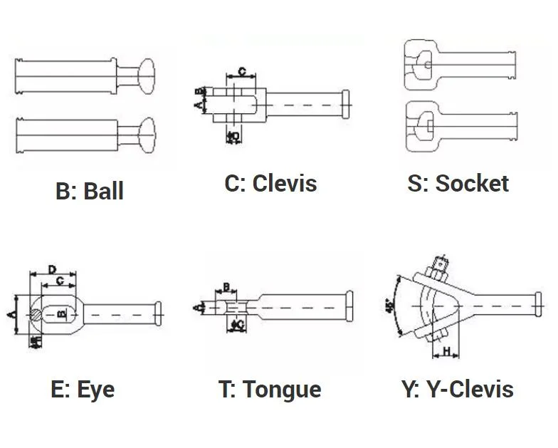 High Voltage T-C Suspension Composite Electrical Insulator