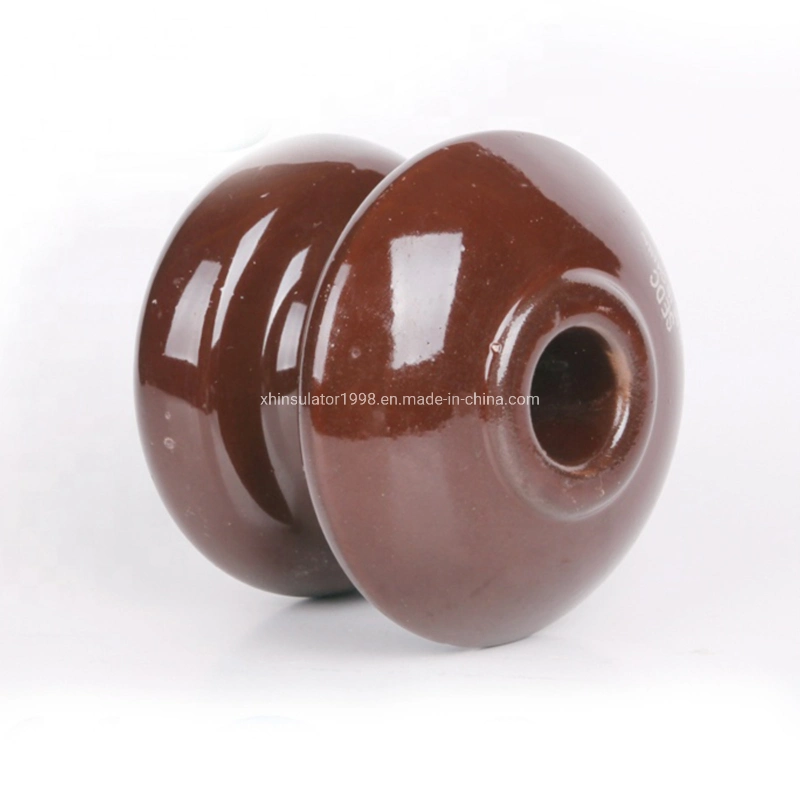 Low Voltage Electrical Insulator Brown ED-2b Shackle Porcelain Insulator